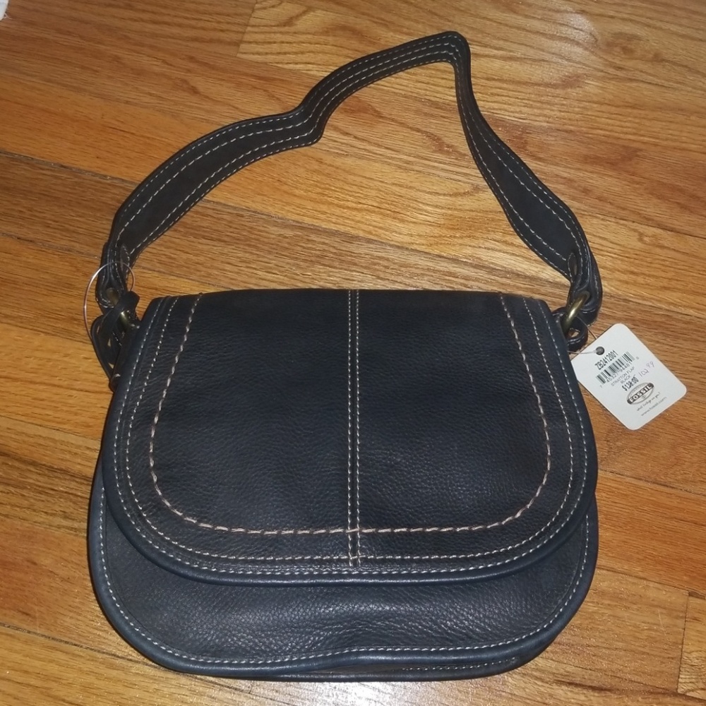Fossil Straton Flap Black handbag
